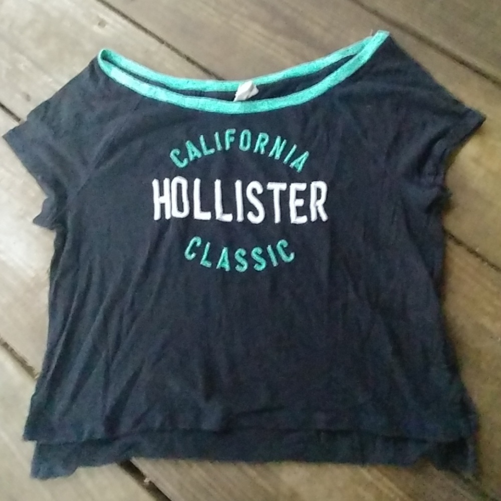🌟Navy blue Hollister crop top